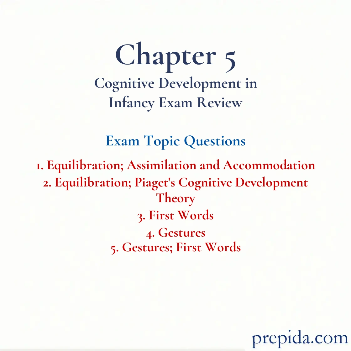 Practice Questions: Equilibration; Assimilation and Accommodation