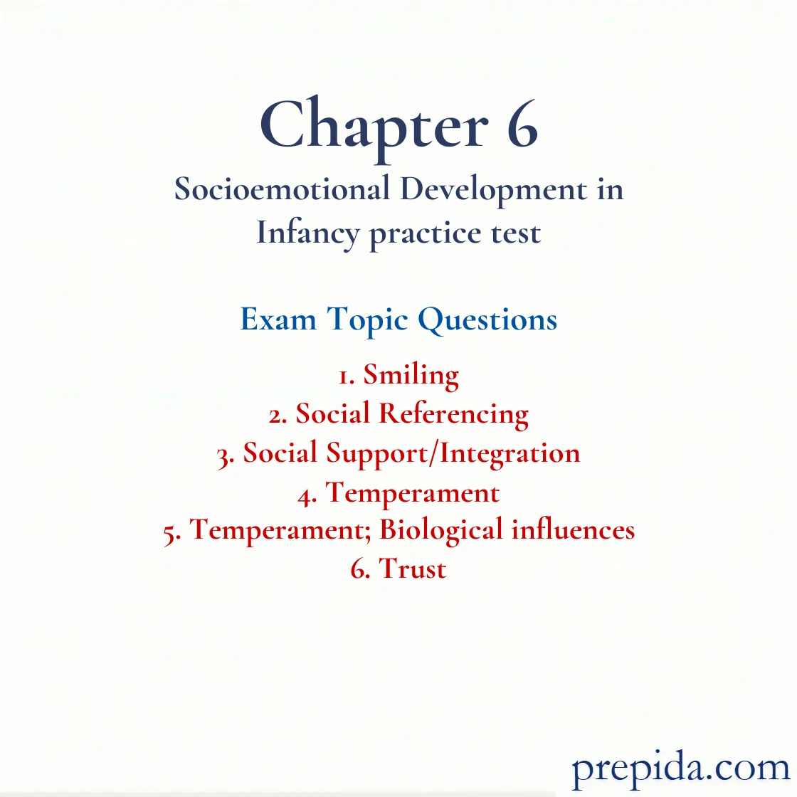 Exam Questions: Smiling and Social Referencing
