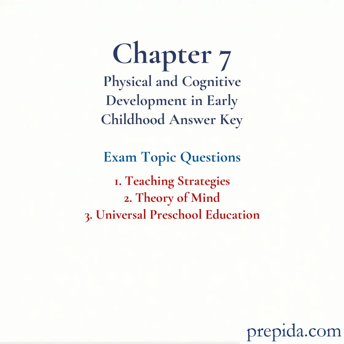 Check Out Exam Questions Theory of Mind Final Exam exam solutions: Teaching Strategies and Theory of Mind