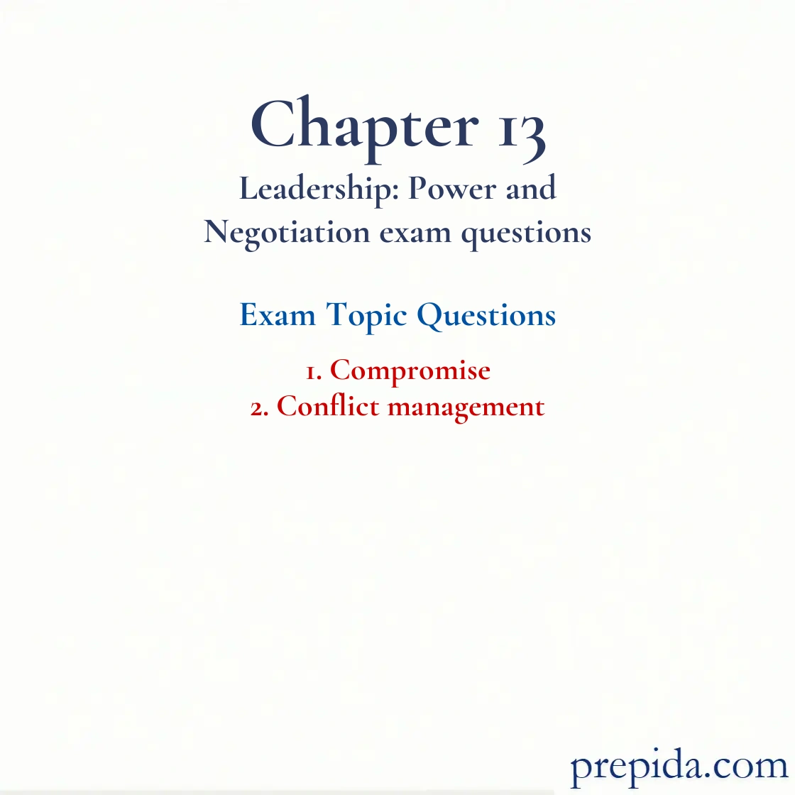 Compromise Conflict Management MCQs Exam Questions Answers Compromise and Conflict management Quiz Answer Key