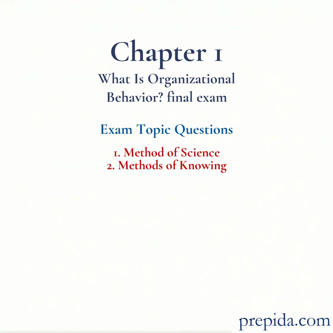 Full Exam Questions Method of Science Final Exam Method of Science and Methods of Knowing Practice Exam