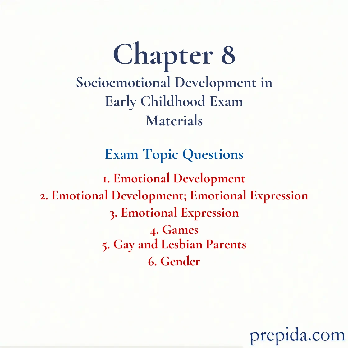 Practice Questions: Emotional Development