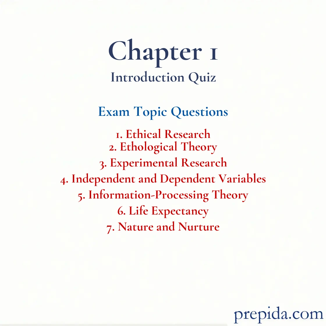 chapter review questions: Ethical Research and Ethological Theory