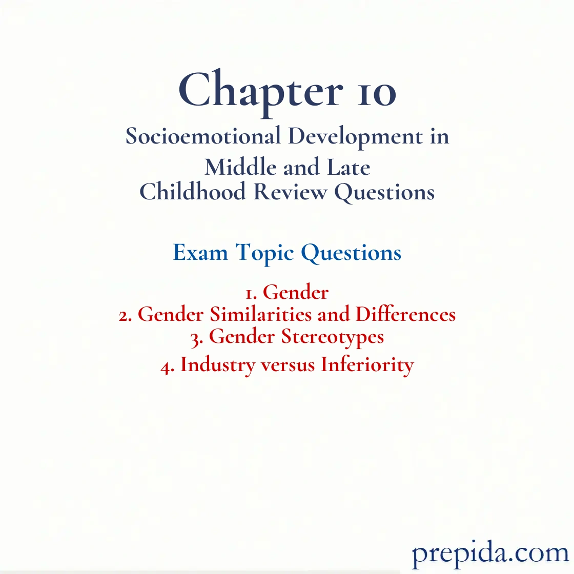Review Full Exam Questions Gender Similarities and Differences View Q A Quiz Answer Key: Gender and Gender Similarities and Differences