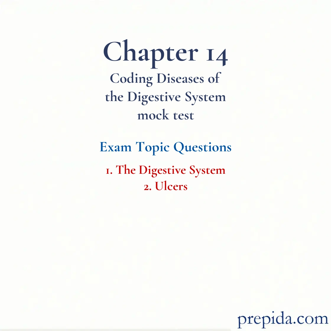 Study Guide: The Digestive System and Ulcers