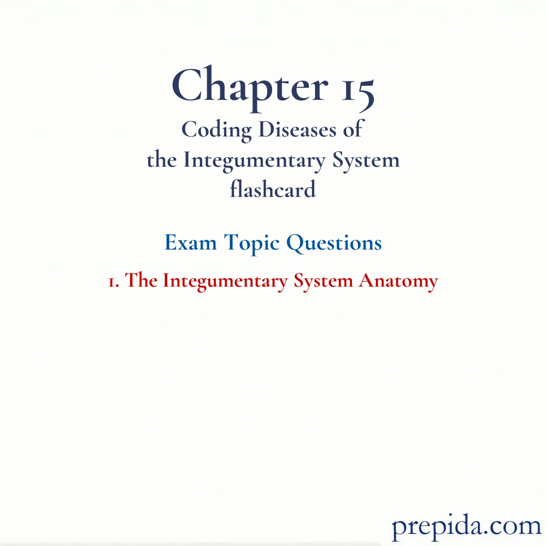 Top Exam Picks Psoriasis Integumentary System Anatomy Final Exam Mock Exam: The Integumentary System Anatomy